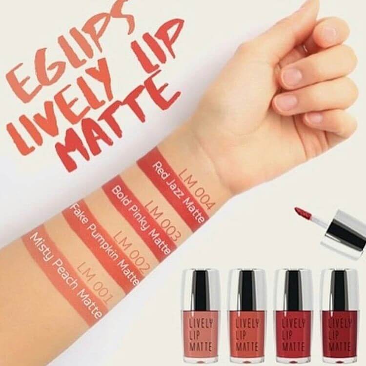 Eglip Lively Lip Matte #LM001 Misty peach Matte 5g