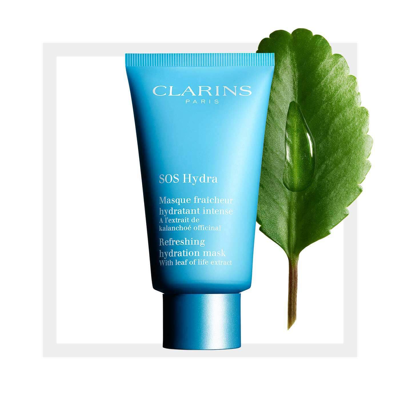 CLARINS,SOSHydrarefreshing,hydrationmask,มาส์กฟื้นบำรุงผิว,มาส์กแบบเร่งด่วน,สกัดจากพืชธรรมชาติที่อ่อนโยน