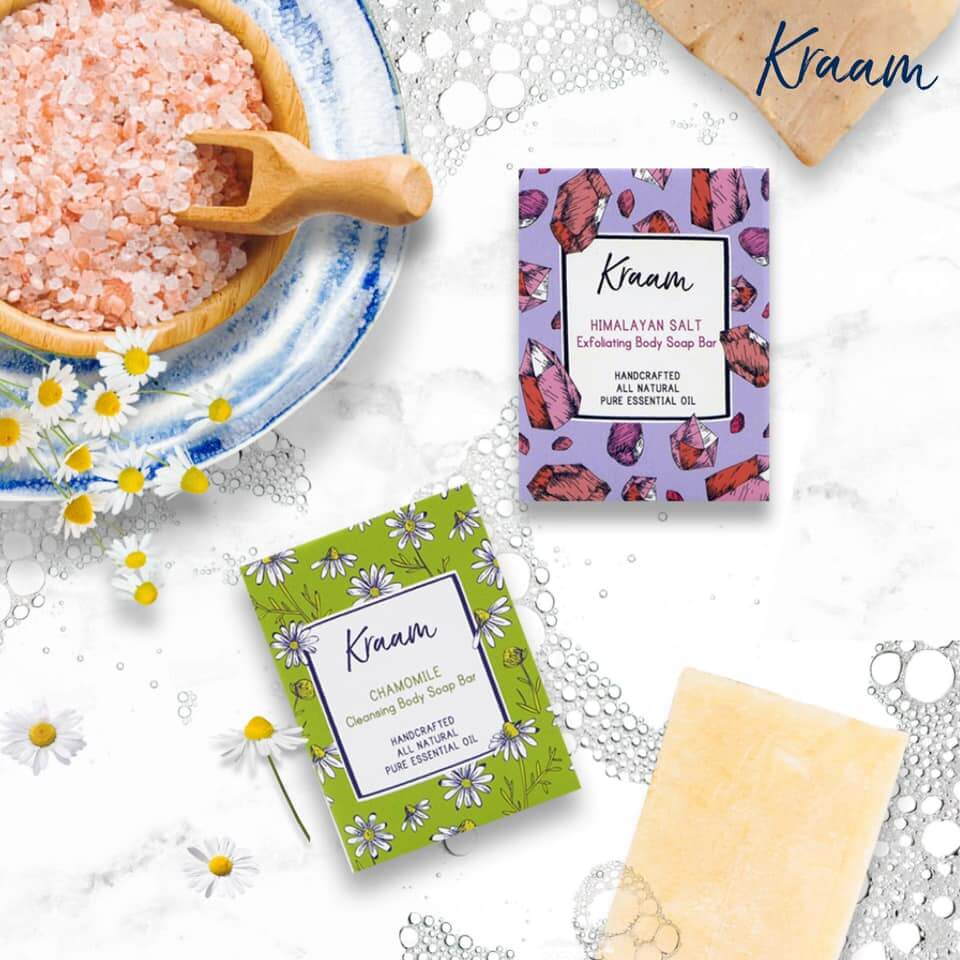 Kraam,สบู่ Kraam,Kraam Himalayan Salt Exfoliating Body Soap Bar ,Himalayan Salt Exfoliating Body Soap Bar  100g,Kraam Himalayan Salt Exfoliating Body Soap Bar  ราคา,รีวิว Kraam Himalayan Salt Exfoliating Body Soap Bar ,Kraam Himalayan Salt Exfoliating Body Soap Bar  ดีไหม,