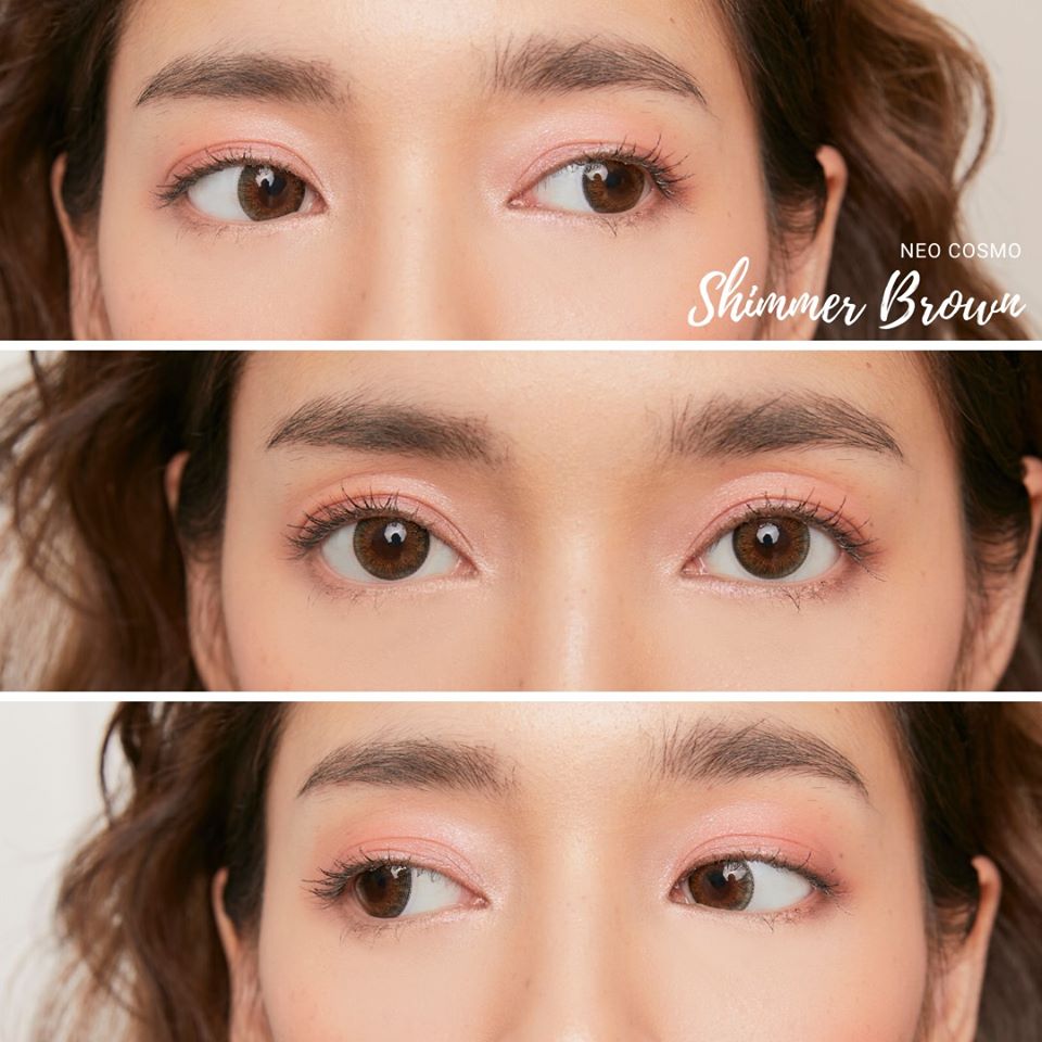 Neo Cosmo Shimmer Brown คอนแทคเลนส์
