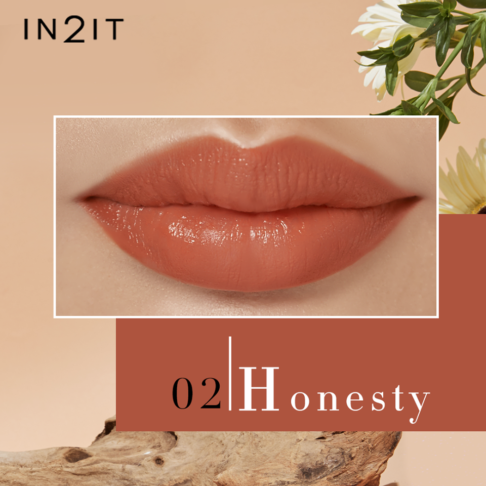 IN2IT, IN2IT Blooming Moist Lipstick, Blooming Moist Lipstick, Blooming Moist Lipstick #01 Orange Blossom, Blooming Moist Lipstick #02 Honesty, Blooming Moist Lipstick #03 Lady Of The Night, Blooming Moist Lipstick #04 Sweet Violet, Blooming Moist Lipstick #05 Buttercup, Blooming Moist Lipstick #06 Primrose, ลิปสติก, ลิปสติกเนื้อครีมมี่มอยส์, มอยส์เจอไรเซอร์