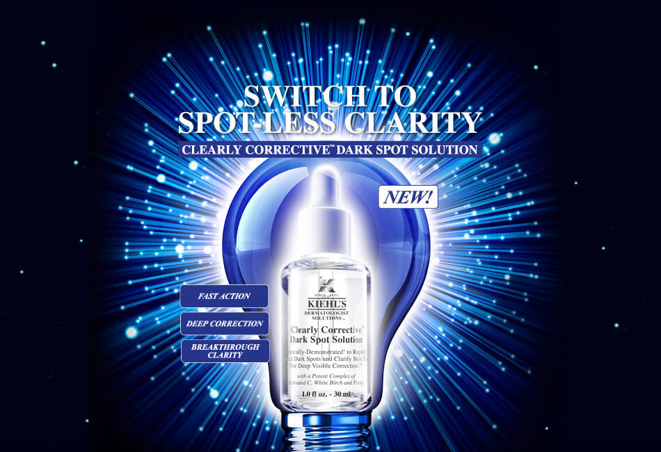 Kiehl's Clearly Corrective Dark Spot Solution 30 ml เซรั่มลดเลือนจุดด่างดำ ช่วยปรับสีผิวให้สม่ำเสมอเรียบเนียนและขจัดจุดด่างดำได้อย่างมีประสิทธิภาพ  ขายดีอันดับ 3 ในเว็บไซต์หลักของ Kiehl's เลยทีเดียว !!