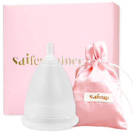 Saifemininecare Saicup #สีขาว 1 กล่อง ถ้วยอนามัย ใช้งานง่าย ไม่ว่าจะขยับ นอนพลิกตัวท่าไหน ก็สบายตัว ถ้วยสามารถใส่ได้นานถึง 12 ชม.