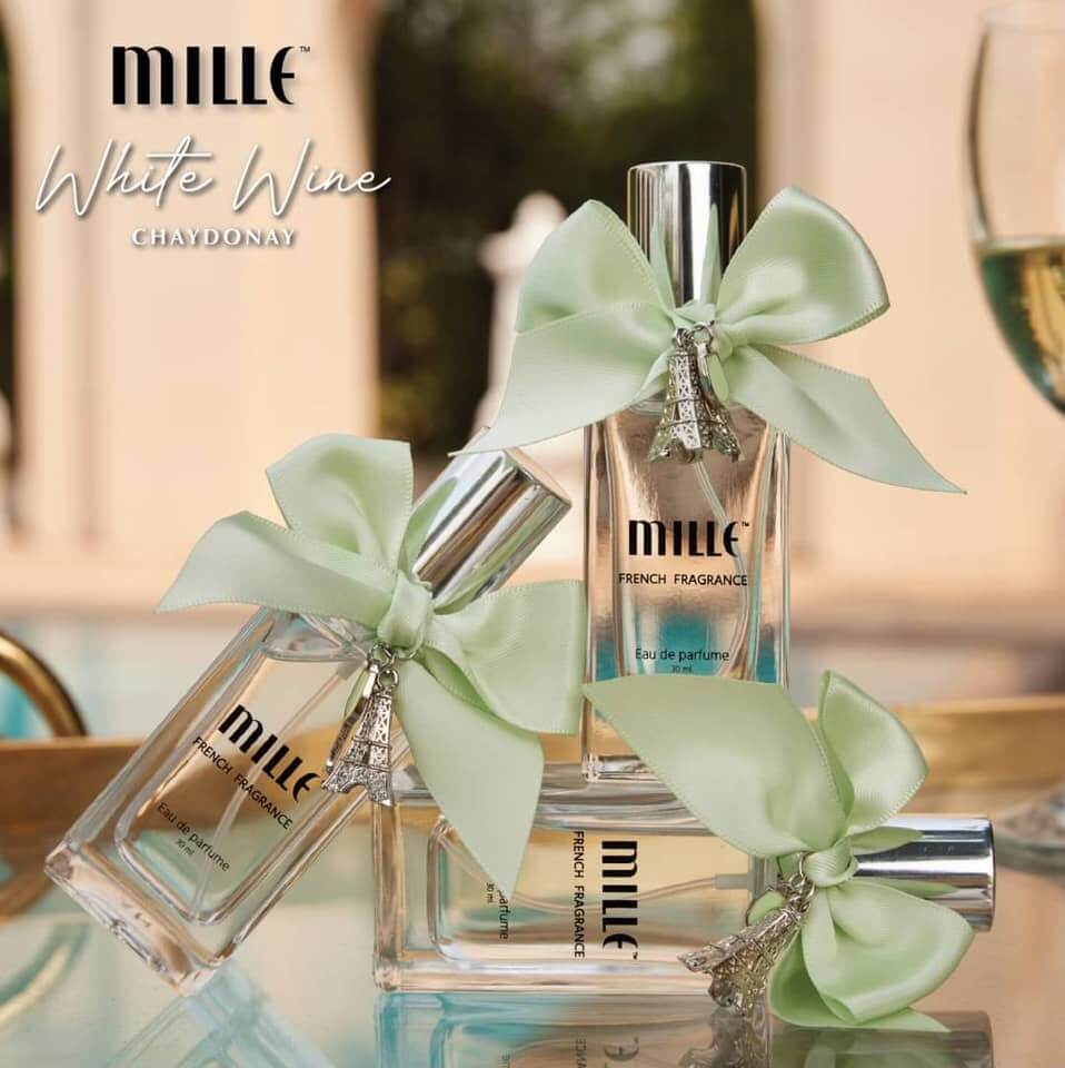 mille,น้ำหอม,White Wine Chardonnay,White Wine,White Wine Chardonnay Eau De Parfume , น้ำหอม EDP,น้ำหอมแท้จากฝรั่งเศส