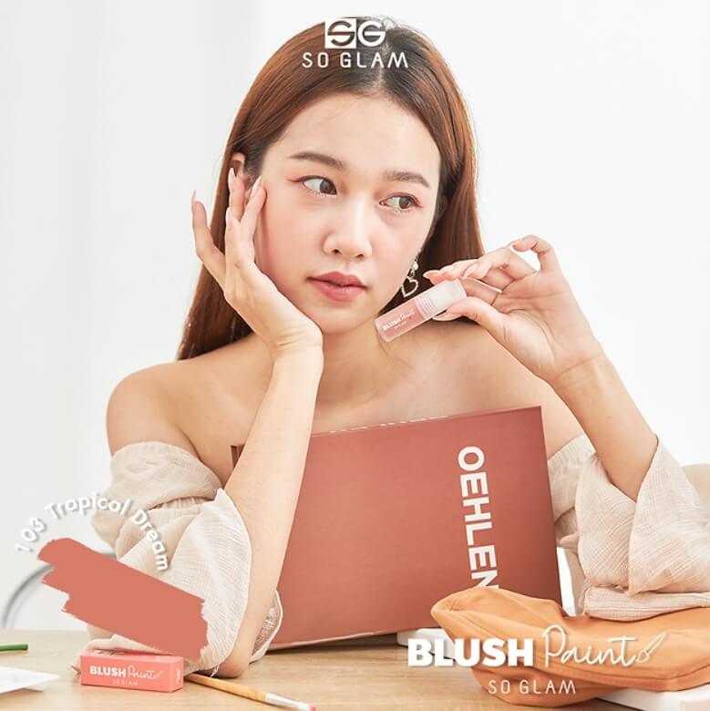 Blush Paint Liquid Blusher,So Glam Blush Paint Liquid Blusher,Blush Paint Liquid Blusher รีวิว,Blush Paint Liquid Blusher ราคา,บลัช,บลัชเนื้อครีม,Brush