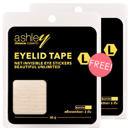 ซื้อ 1 ชิ้น ฟรี 1 ชิ้น Ashley Net Invisible Eye Sticker No.01 Size L (A 338-01)