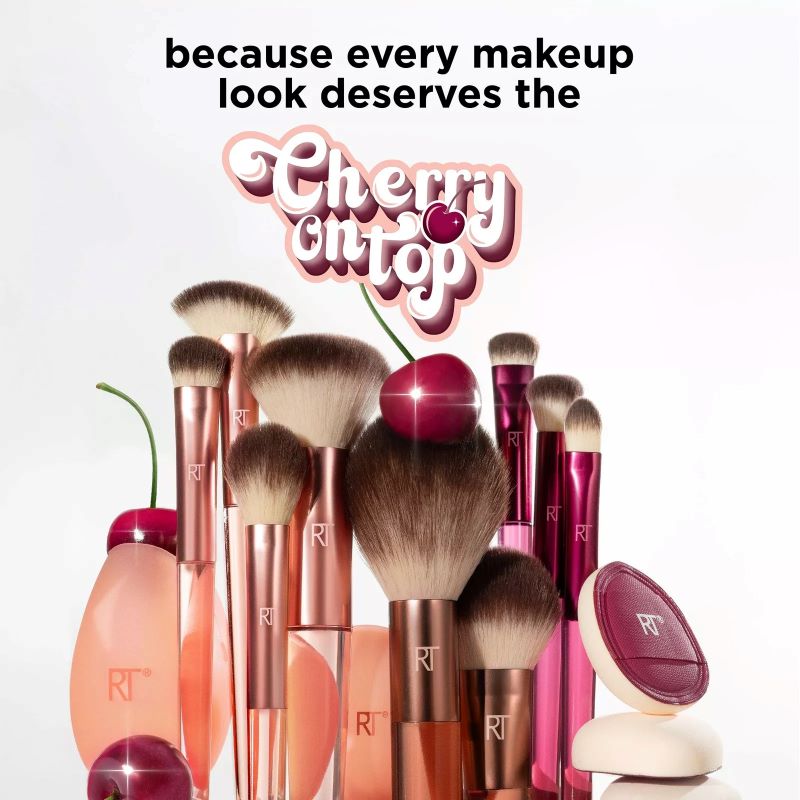 Real Techniques Cherry On Top Mini Marshmallow Puff Trio , Real Techniques , Real Techniques พัฟจิ๋ว , Real Techniques ฟองน้ำ , Mini Powder Puff set , แปรงแต่งหน้า , 