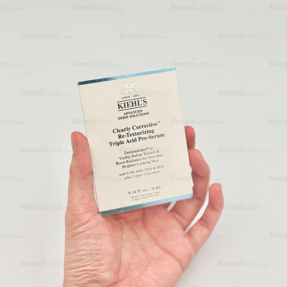 KIEHL‘S Clearly corrective Re-Texturizing Triple Acid Pre-Serum 4ml, KIEHL‘S Clearly corrective Re-Texturizing Triple Acid Pre-Serum, คอลเลคชั่นลดเลือนจุดด่างดำ Clearly Corrective , KIEHL‘S จุดด่างดำ , KIEHL‘S  ราคา ,KIEHL‘S  รีวิว