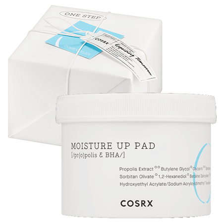 Cosrx One Step Moisture Up Pads 70 pads (New Package) แผ่นโทนเนอร์ทำความสะอาดผิว ช่วยทำความสะอาดผิวหน้าได้อย่างหมดจด ลดการอักเสบของสิว